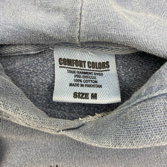 Black Moose Trading Post Sweatshirt Hoodie Mens Medium Blue Gray Kittery Maine - Picture 9 of 11